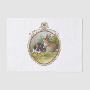 Vintage Osterhasen Seidenpapier