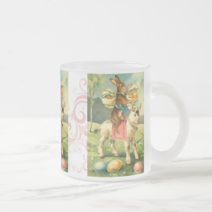 Vintage Osterhasen-Tasse Mattglastasse