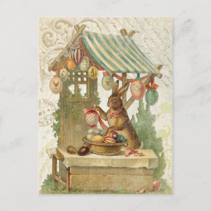 Vintage Osterhasenpostkarte Feiertagspostkarte