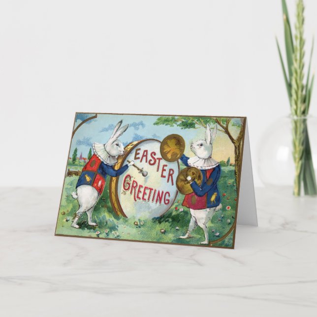 Vintage Osterkarte Feiertagskarte (Vorderseite)