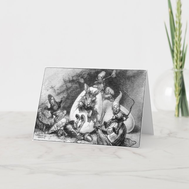 Vintage Osterkarte Feiertagskarte (Vorderseite)