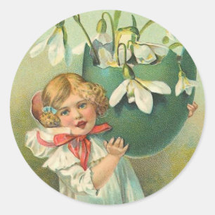 Vintage Osterkleber Runder Aufkleber
