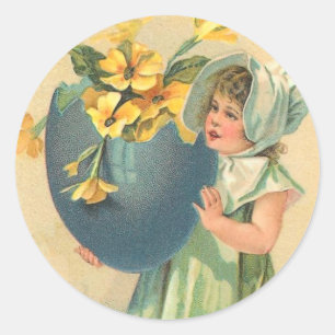 Vintage Osterkleber Runder Aufkleber