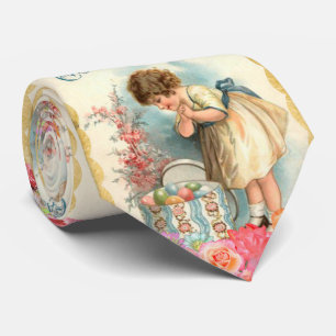 Vintage Ostern Frühling Und Ei  Krawatte