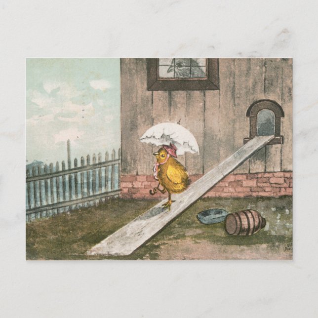VINTAGE OSTERN-KARTE FEIERTAGSPOSTKARTE (Vorderseite)