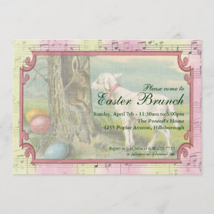 Vintage Ostern-Party Einladung