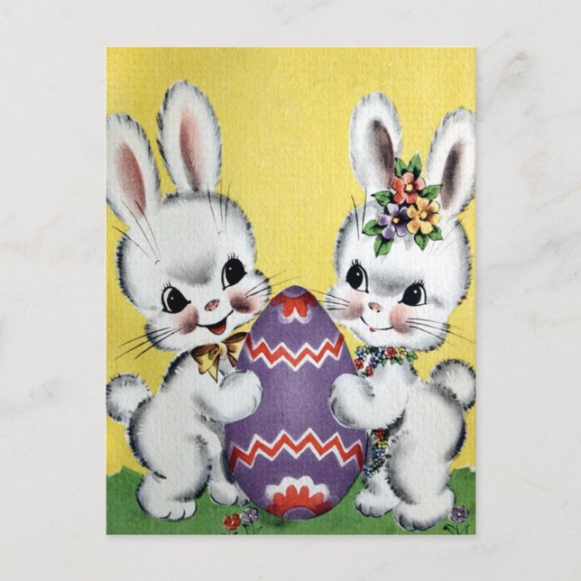 Vintage Ostern Postkarte (Vorderseite)