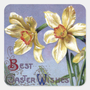 Vintage Osterodien Quadratischer Aufkleber
