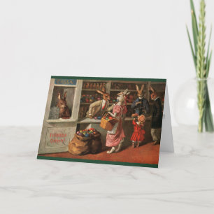 Vintage Osterpostkarte - Osterbrunnen im Shop Feiertagskarte