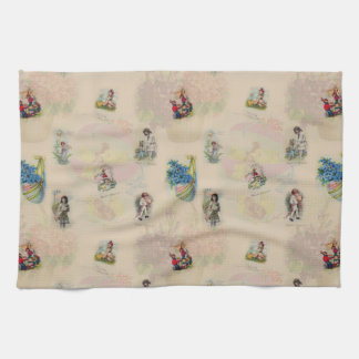 Vintage-Osterpostkarten aus Deutschland - retro na Geschirrtuch