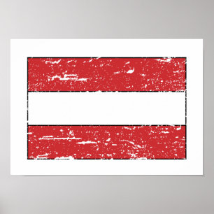 Vintage Österreich-Flagge Poster