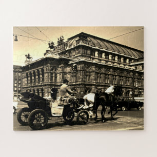 Vintage Österreich Wien Fiaker Staatsoper Oper