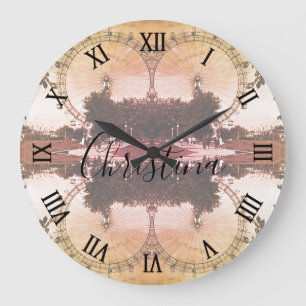 Vintage Österreich Wien Rathaus Rathaus Große Wanduhr