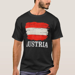 Vintage österreichische Flagge für Österreich T-Shirt