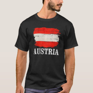 Vintage österreichische Flagge für Österreich T-Shirt