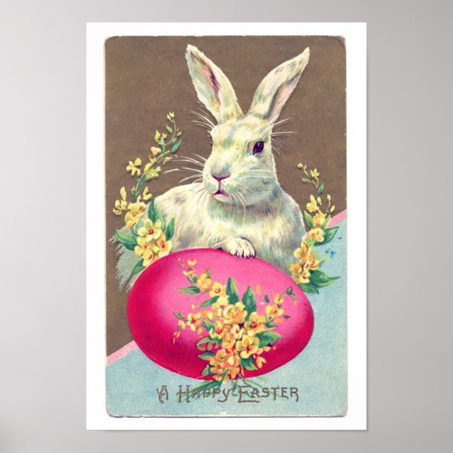 Vintage Ostersonnige Illustration Poster (Vorne)