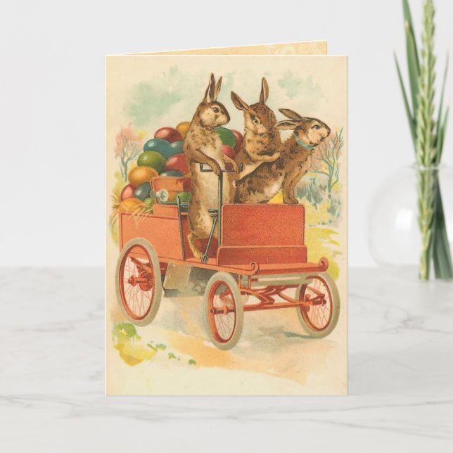 Vintage Ostersonnkarte Feiertagskarte (Vorderseite)