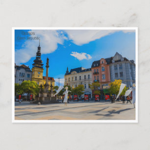 vintage Ostrava Tschechien Tschechische Republik Postkarte