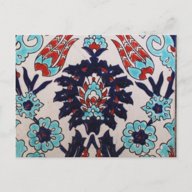 Vintage Ottomanische Kachel Postkarte (Vorderseite)