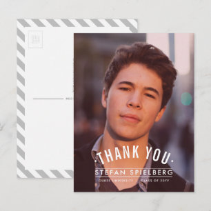 Vintage-Overlay 1 Abschluss Danke Postkarte