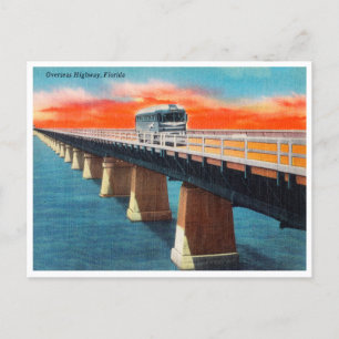 Vintage Overseas Highway, Floride Carte postale Vo