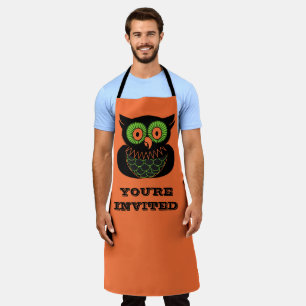 Vintage Owl Schürze