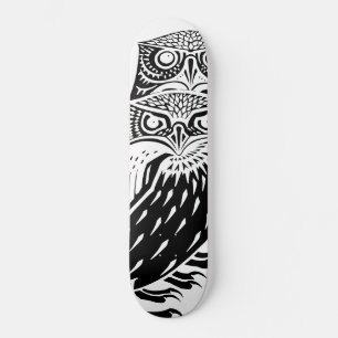 Vintage Owls   Skateboard