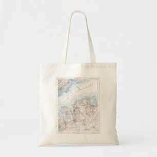 Vintage Oyster Bay Long Island New York Karte Tragetasche
