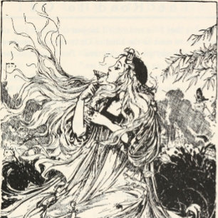 Vintage Oz Art Nouveau Goddess "Polychrome" T-Shirt