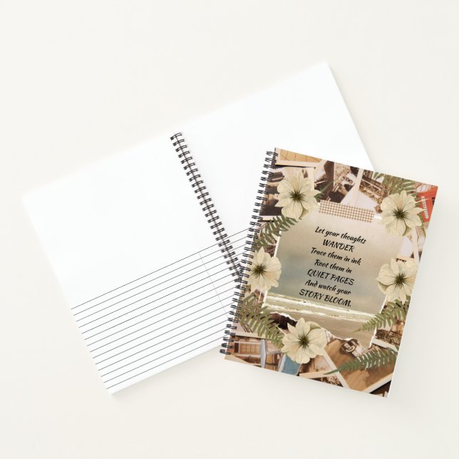 Vintage Ozeanansicht Notizbuch (Innenseite)