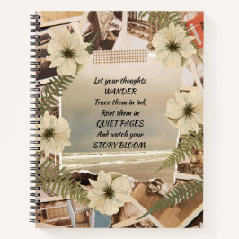 Vintage Ozeanansicht Notizbuch