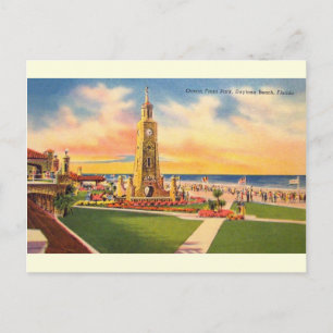 Vintage-Ozeanfront-Park Daytona Beach Postkarte