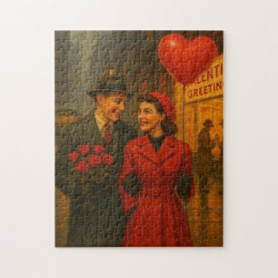 Vintage Paar zum Valentinstag