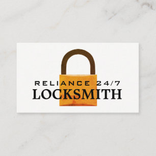 Vintage Padlock, Schlosserei-Visitenkarte Visitenkarte