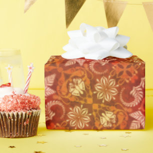 Vintage-Paisley-Latte-Art Geschenkpapier