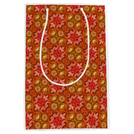 Vintage Paisley Latte Art  Mittlere Geschenktüte