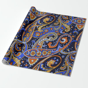 Vintage-Paisleymuster, persisches Blumendesign Geschenkpapier