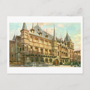 Vintage Palais Grand-Ducal, Luxemburg Postkarte