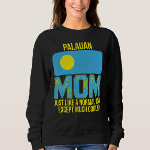 Vintage Palauan Mama Palau Fahne zum Muttertag Sweatshirt
