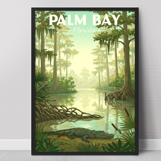 Vintage Palm Bay Florida Poster (Von Creator hochgeladen)