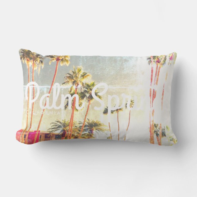 Vintage Palm Springs Lumbar Kissen (Vorderseite)