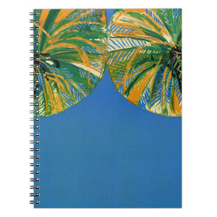 Vintage Palm Trees Cote D'Azur Notebook Notizblock