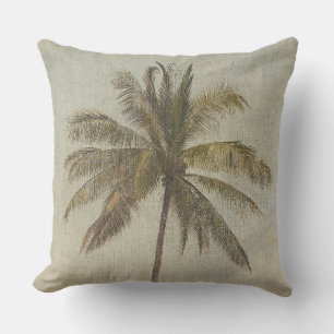 Vintage Palmbaummalerei Kissen