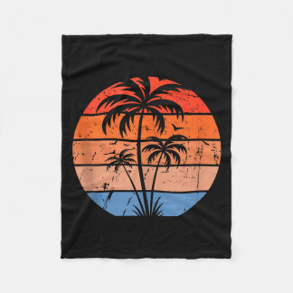 Vintage-Palme Fleecedecke