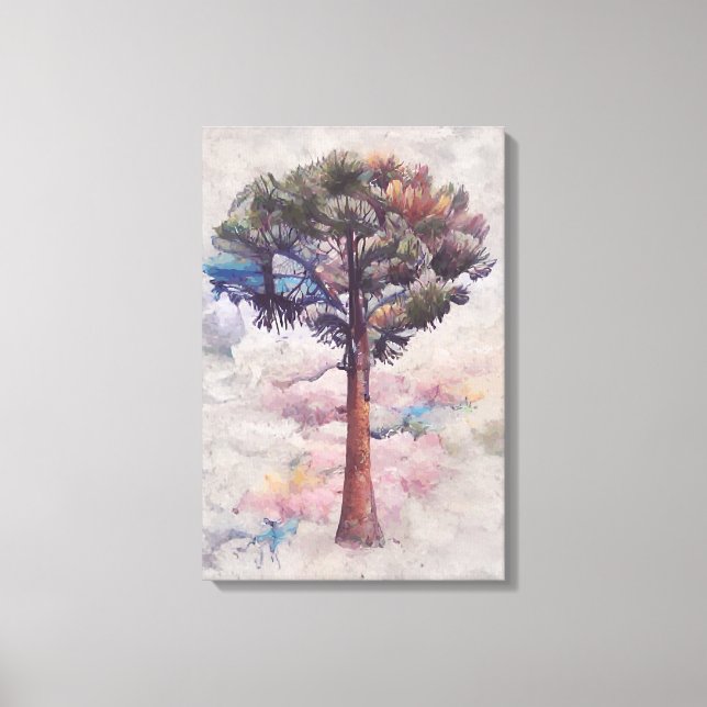 Vintage Palme Leinwanddruck (Vorderseite)