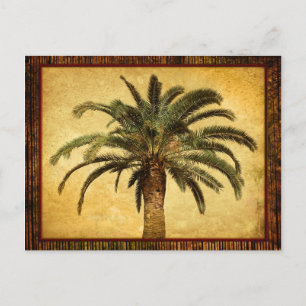 Vintage-Palme - Tropische individualisierte Vorlag Postkarte