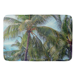 Vintage Palmen Badematte