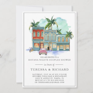 Vintage Palmen Havanna Nights Paare Dusche