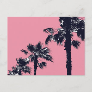 Vintage Palmen Postkarte