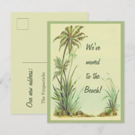 Vintage Palmen Wir sind zum Strand gegangen Postkarte